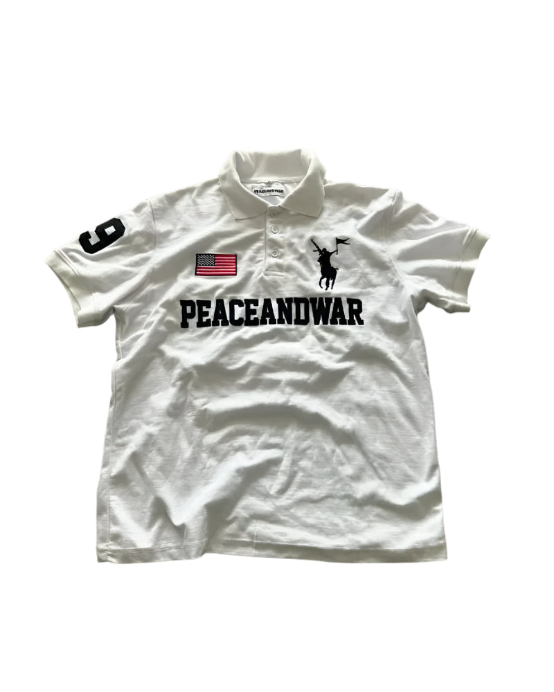 PEACEANDWAR  POLO TEE
